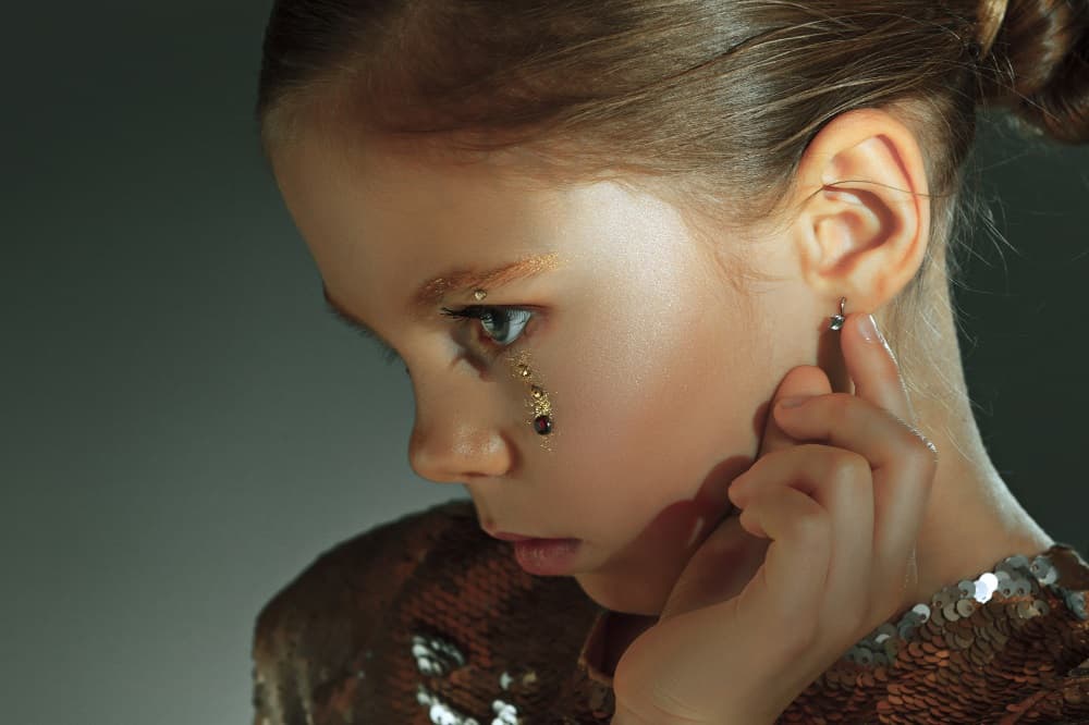 Pendientes oro niñas